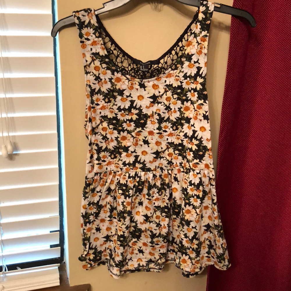 Peplum Daisy Top